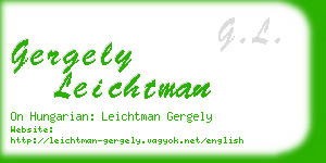 gergely leichtman business card